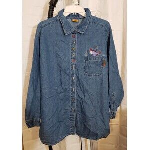 Preowned - Disney Pooh Woman Eeyore Denim Embroidered Shirt - Fall/Winter 26/28